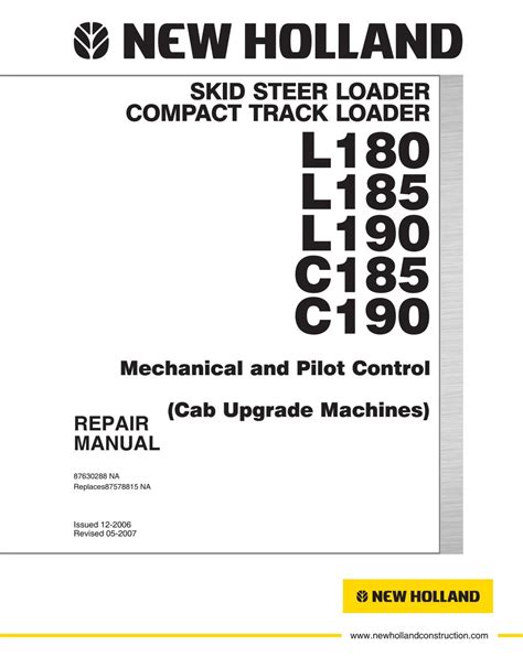 new holland l185 skid steer grid heater wiring diagram|new holland super boom l185 manual.